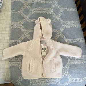 Ralph Lauren Girls Teddy Bear Ear Fleece Jacket